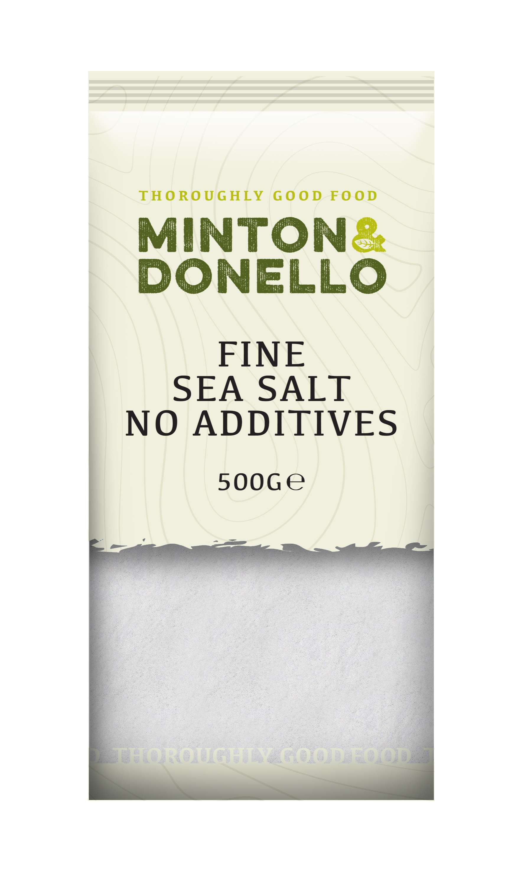 6 x Minton & Donello Fine Sea Salt No Additives - 500g