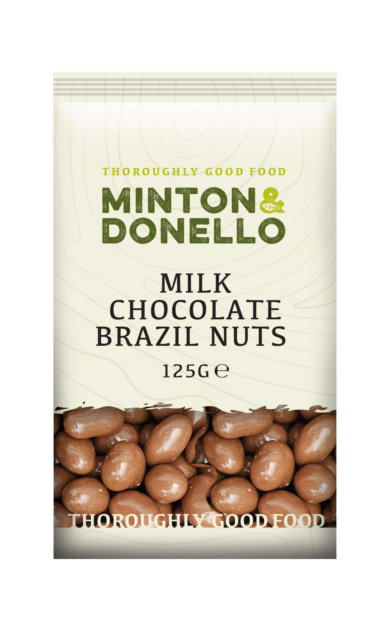6 x Minton & Donello Milk Chocolate Brazils - 125g
