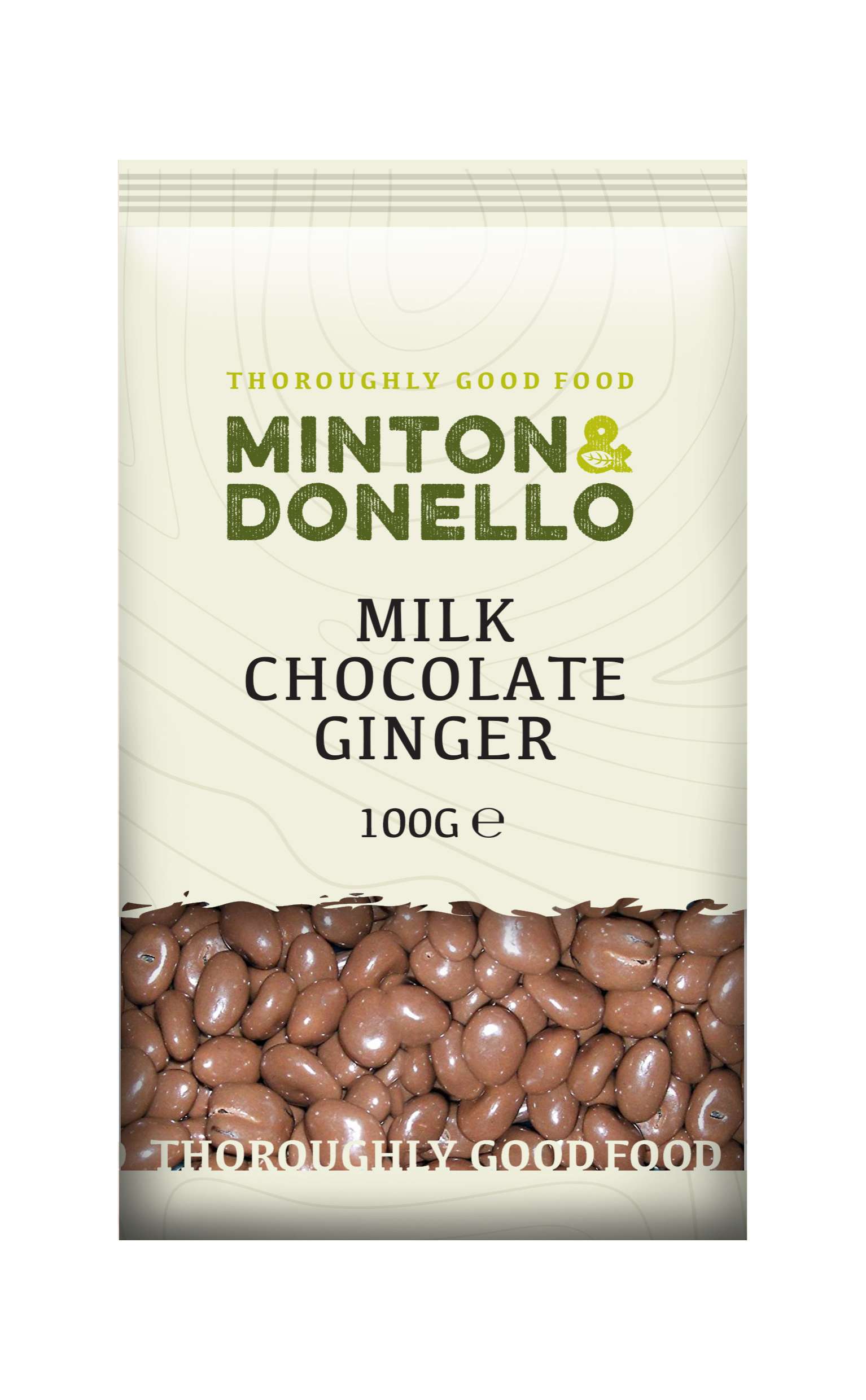 6 x Minton & Donello Milk Chocolate Ginger - 100g