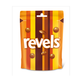 15 x Revels Milk Chocolate With Raisins, Coffee Or Orange Bites Pouch Bag 101 GM