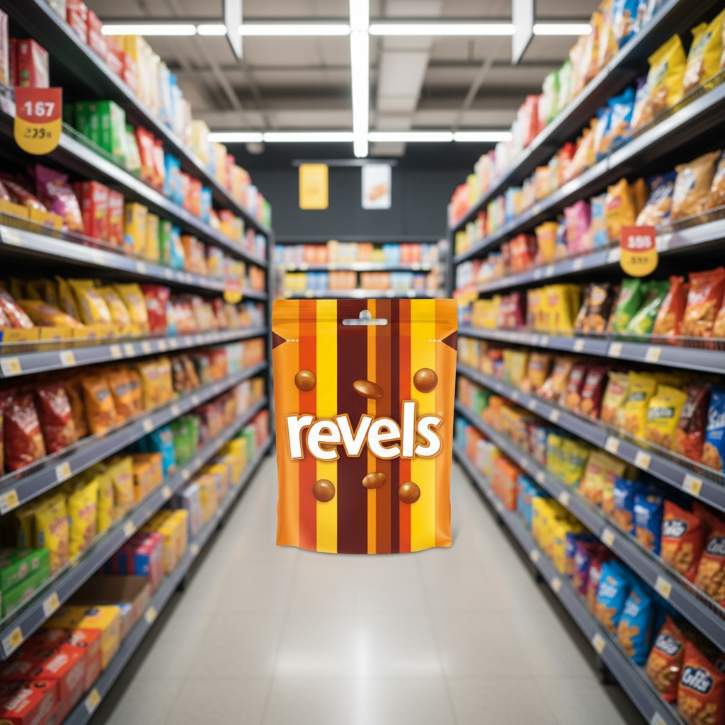 15 x Revels Milk Chocolate With Raisins, Coffee Or Orange Bites Pouch Bag 101 GM