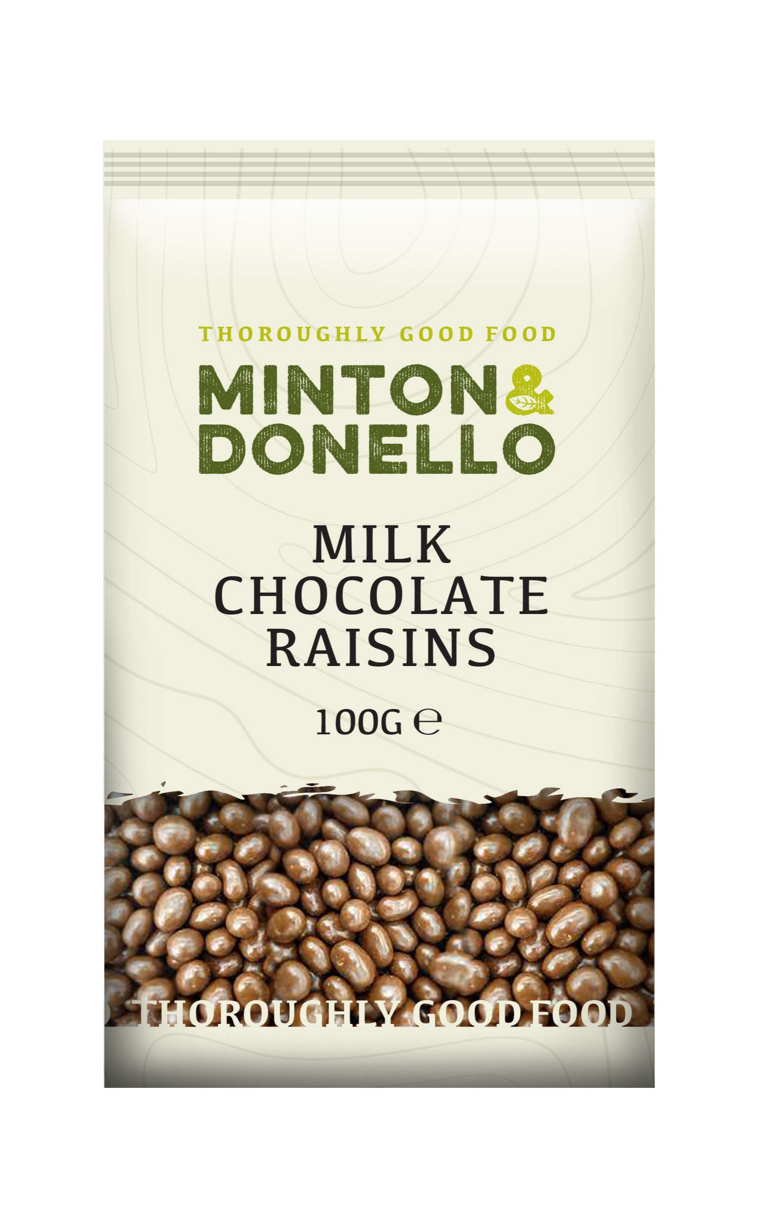 6 x Minton & Donello Milk Chocolate Raisins - 100g