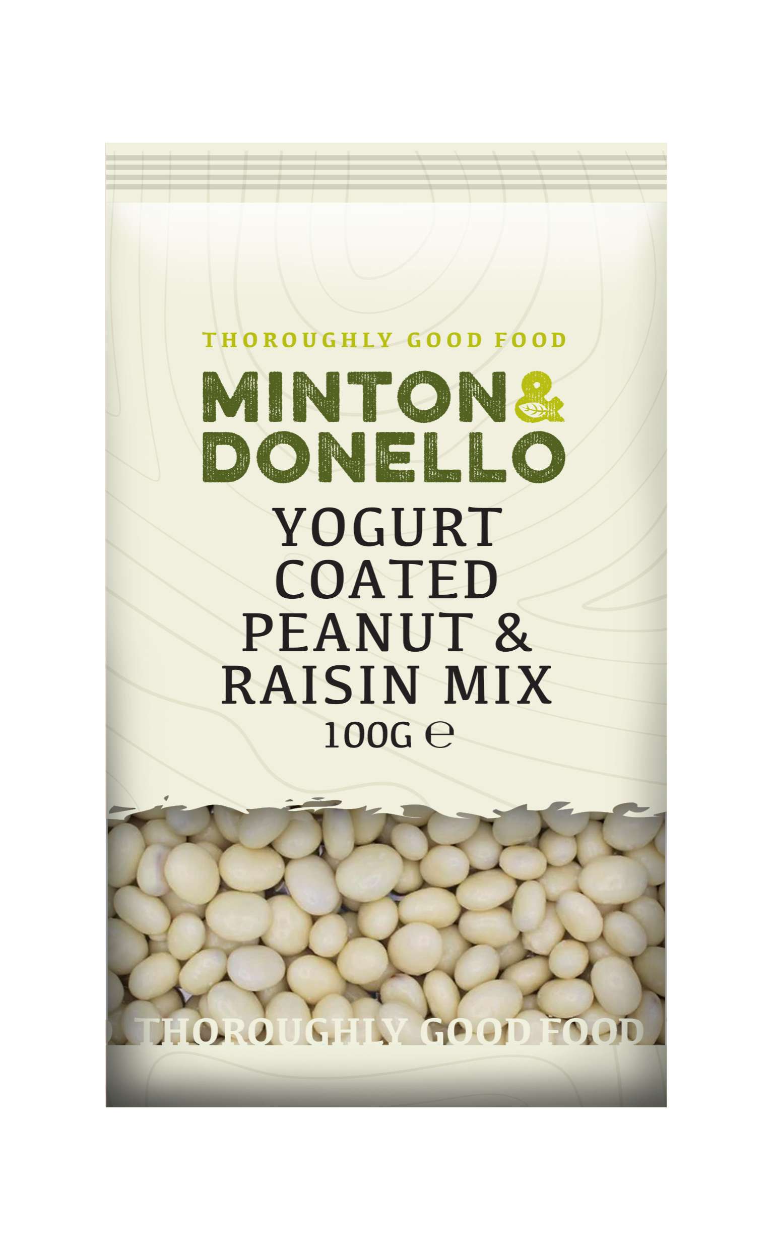 6 x Minton & Donello Yogurt Coated Peanut & Raisin Mix - 100g