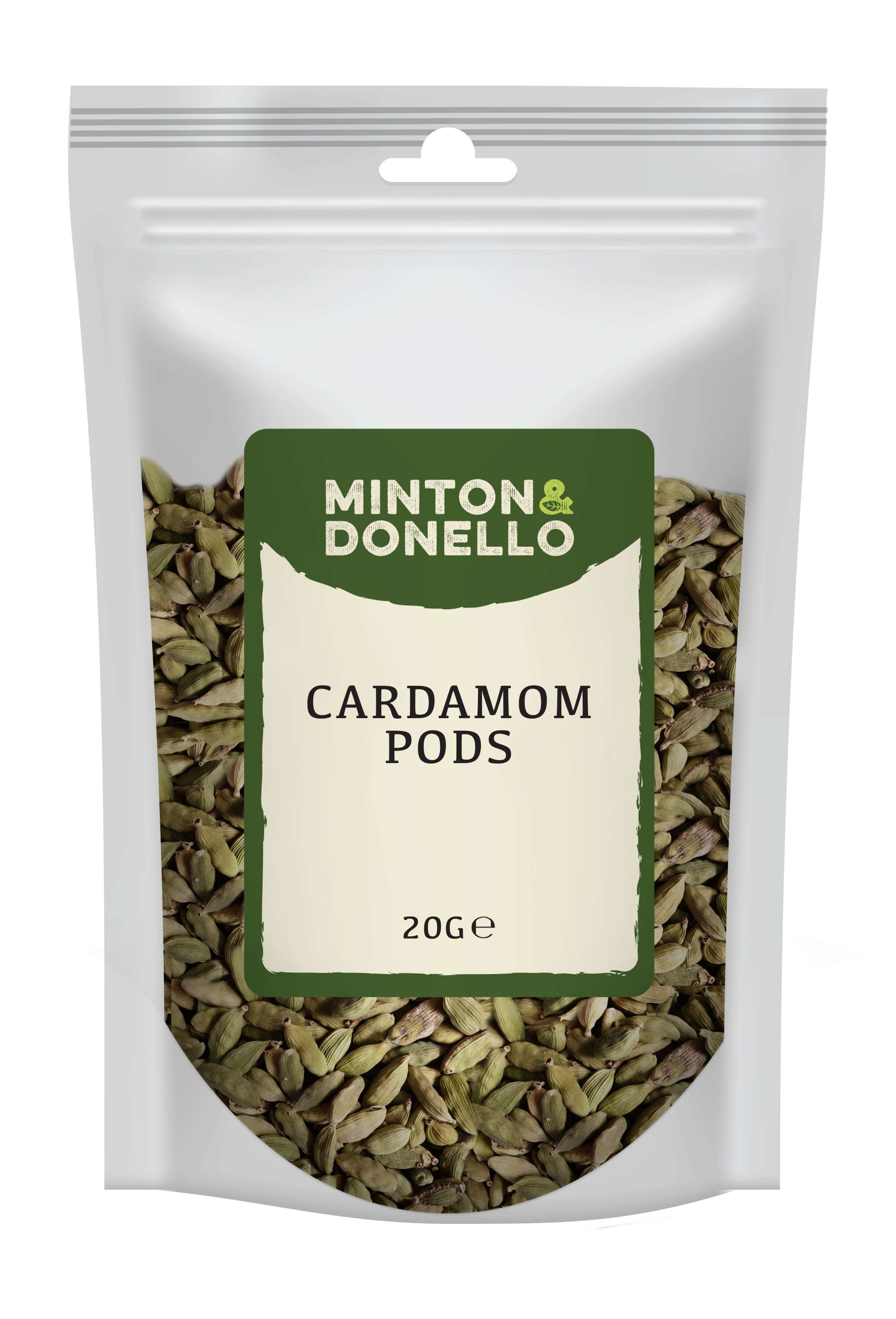 10 x Minton & Donello Cardamom Pods - 20g