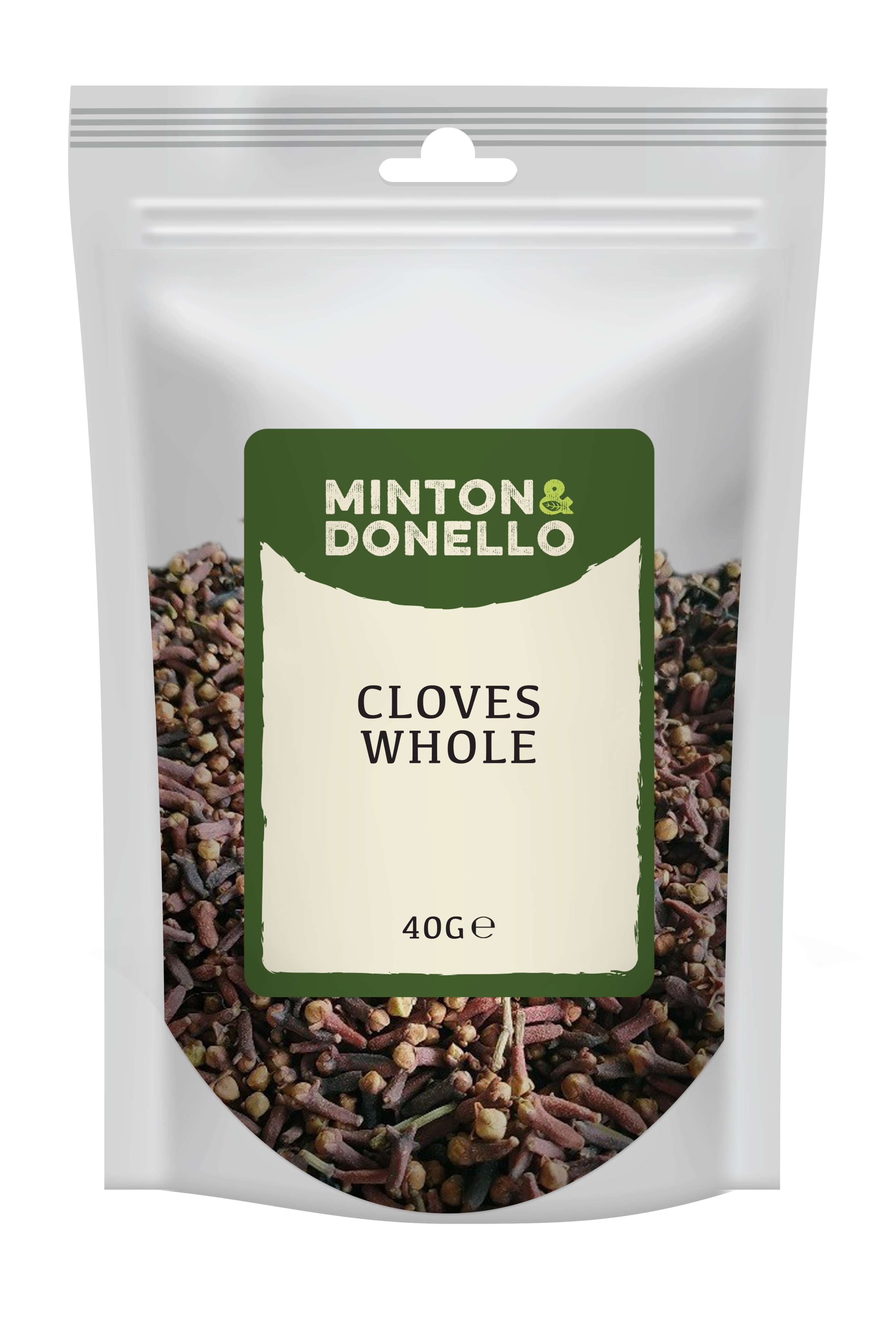 10 x Minton & Donello Cloves Whole - 40g