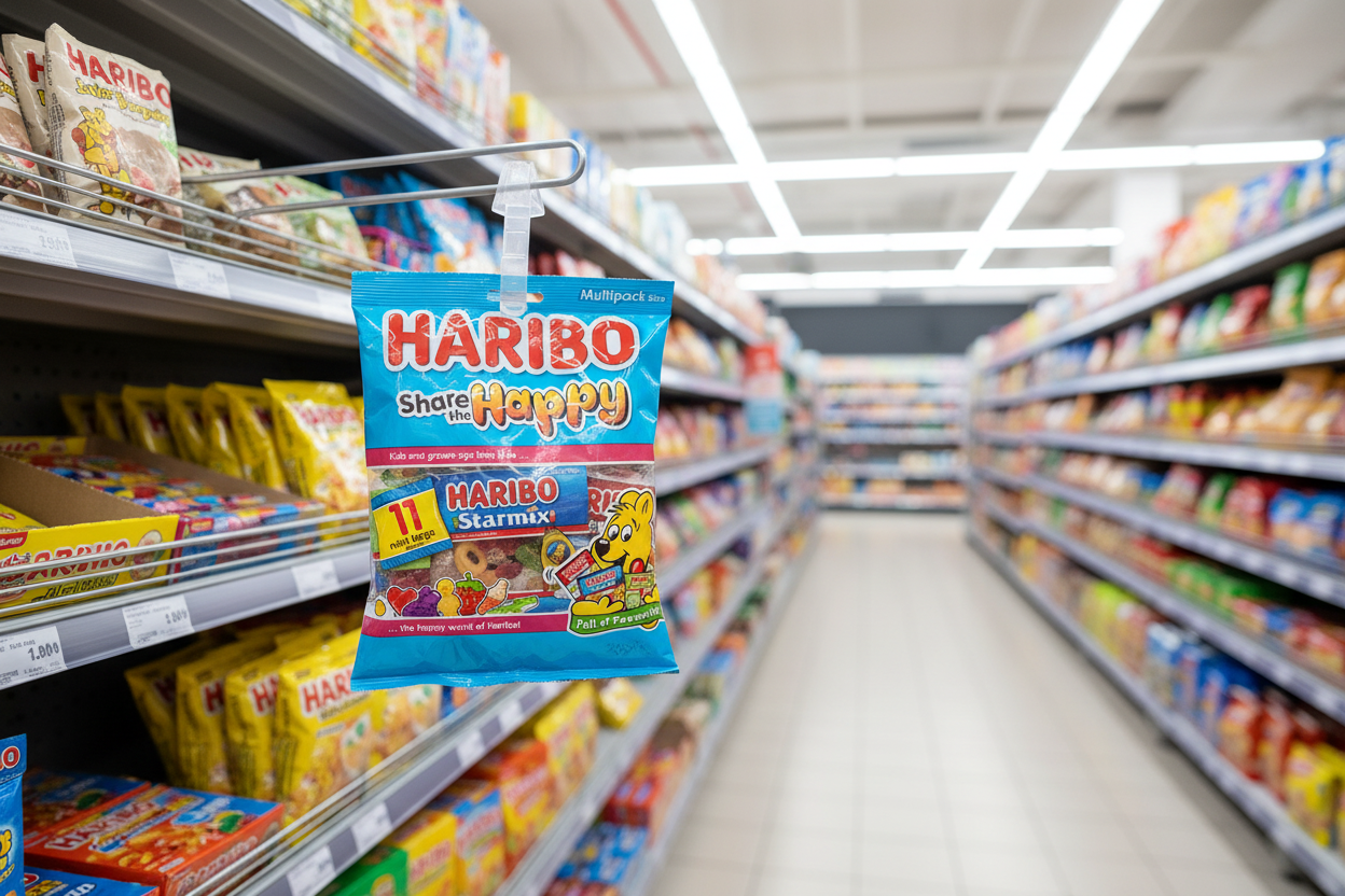 10 x Haribo Share The Happy Multipack Sweets Bag 176GM