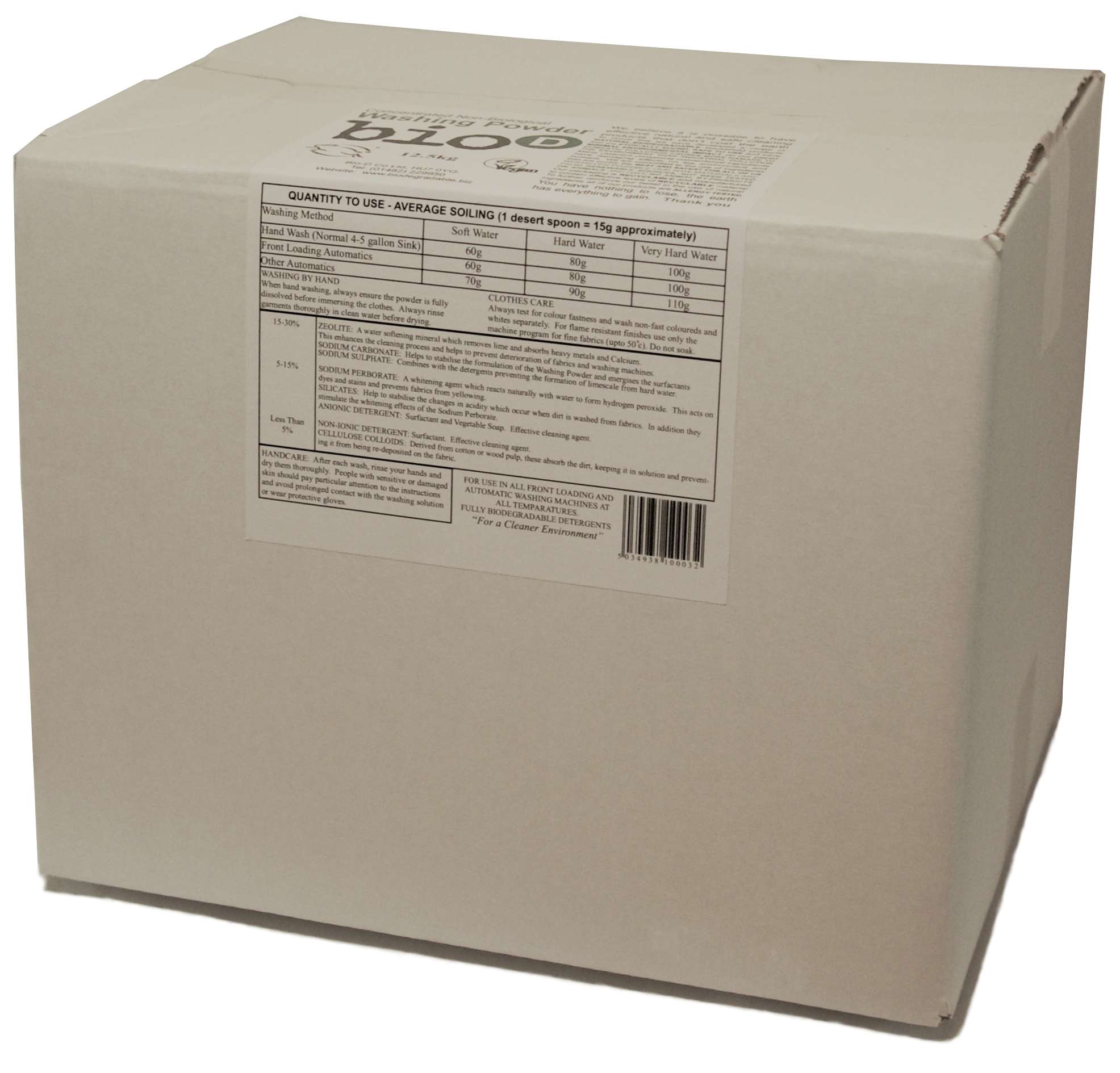 Bio-D Washing Powder - 12.5kg