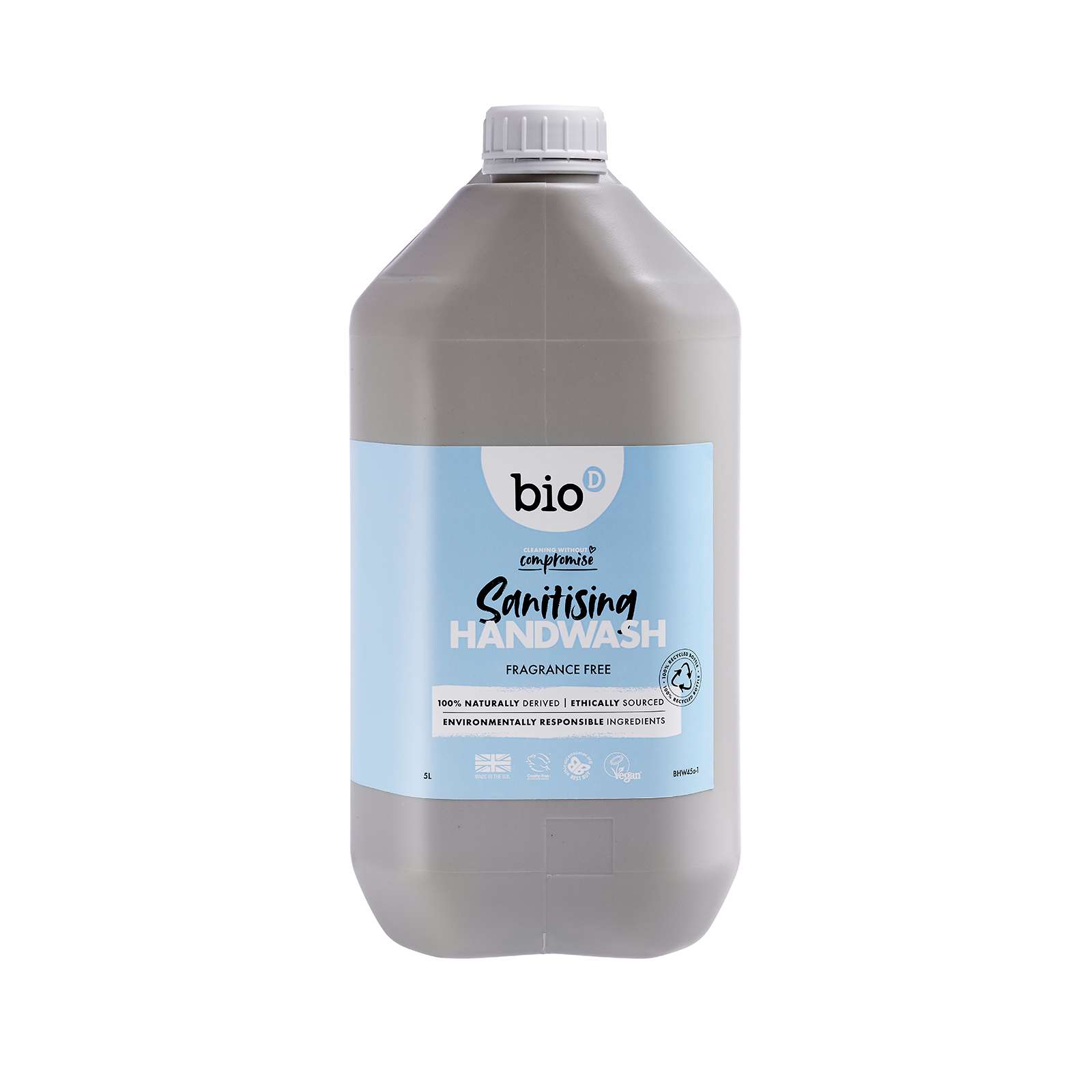 Bio-D Fragrance Free Cleansing Hand Wash - 5Ltr