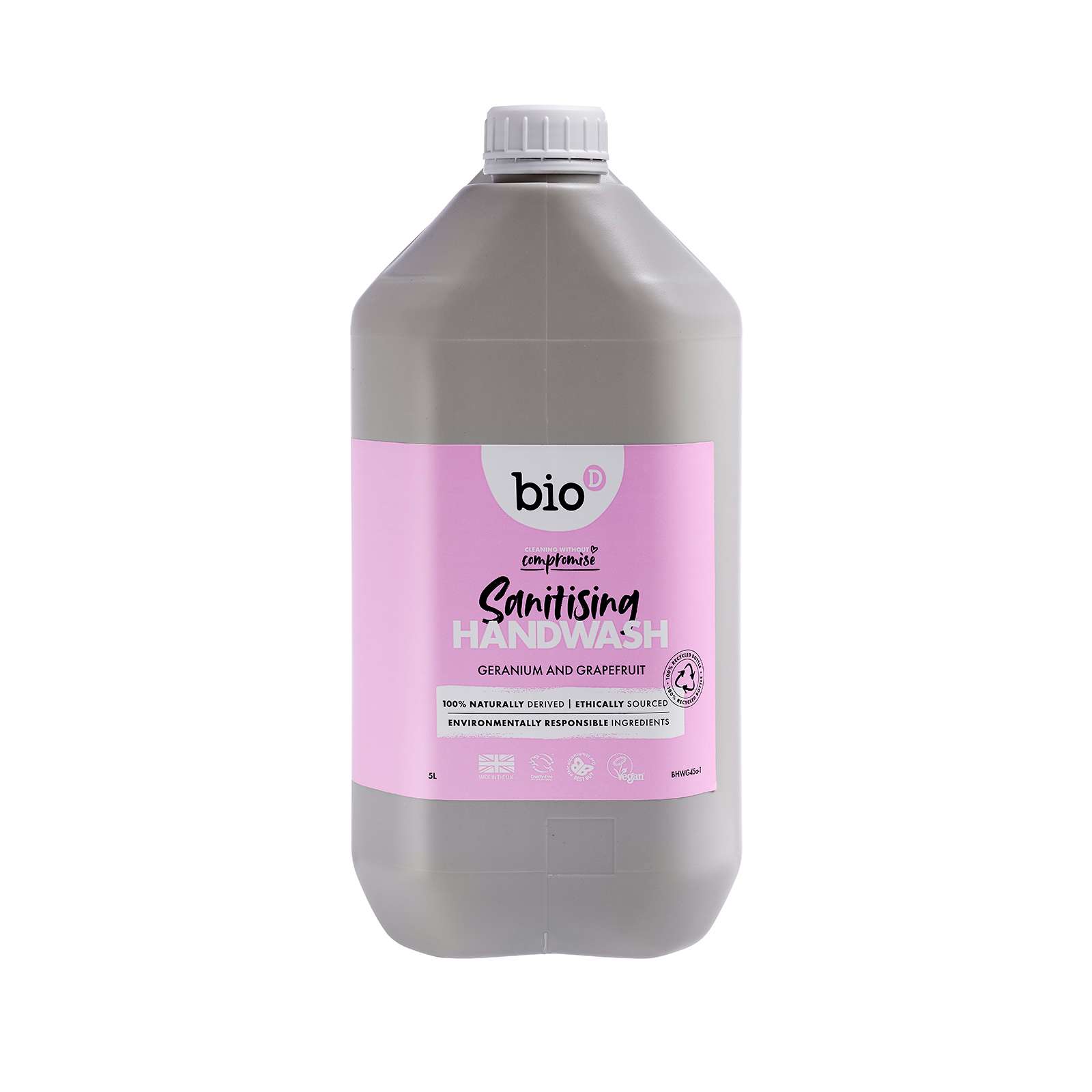 Bio-D Geranium & Grapefruit Cleansing Hand Wash - 5Ltr