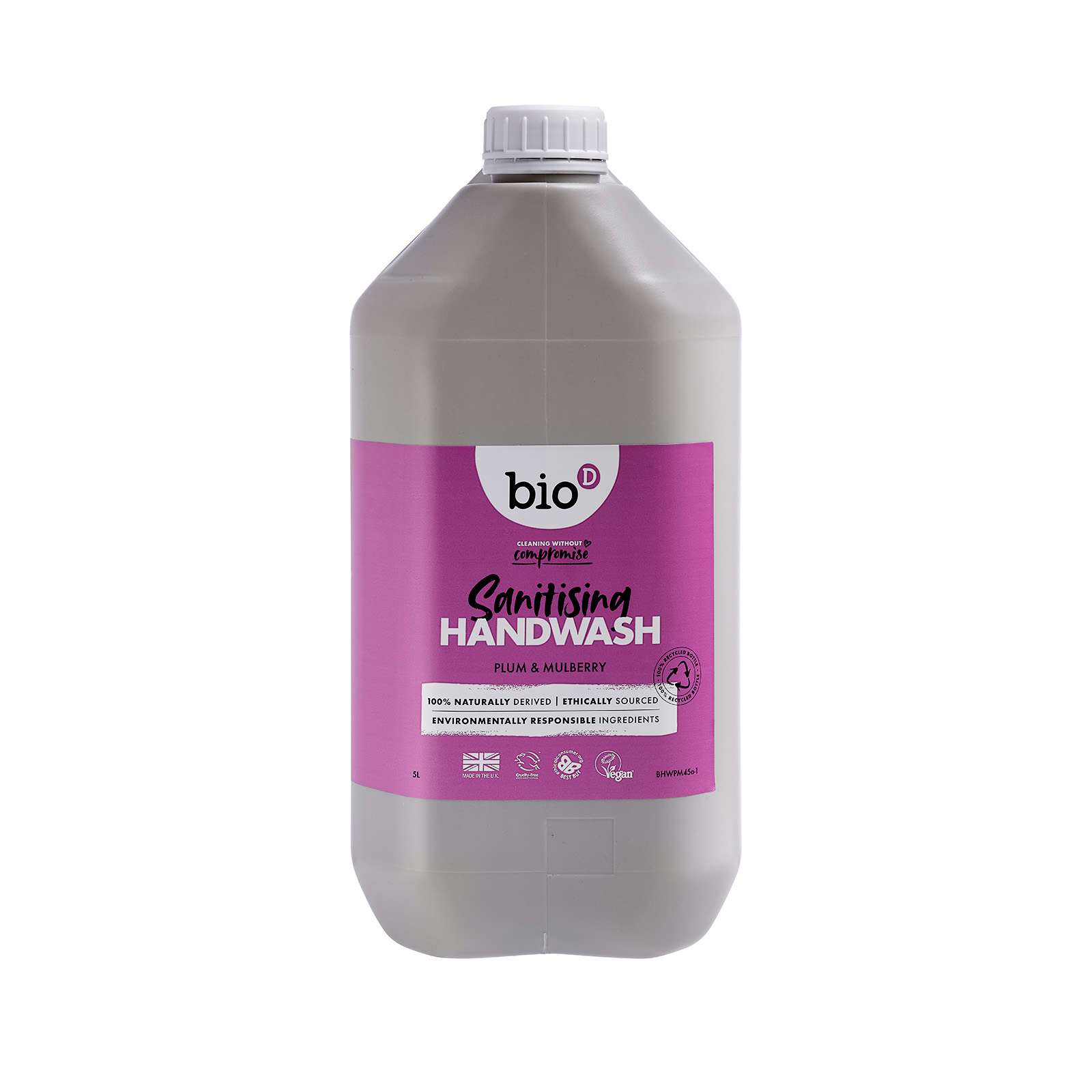 Bio-D Plum & Mulberry Cleansing Hand Wash - 5Ltr