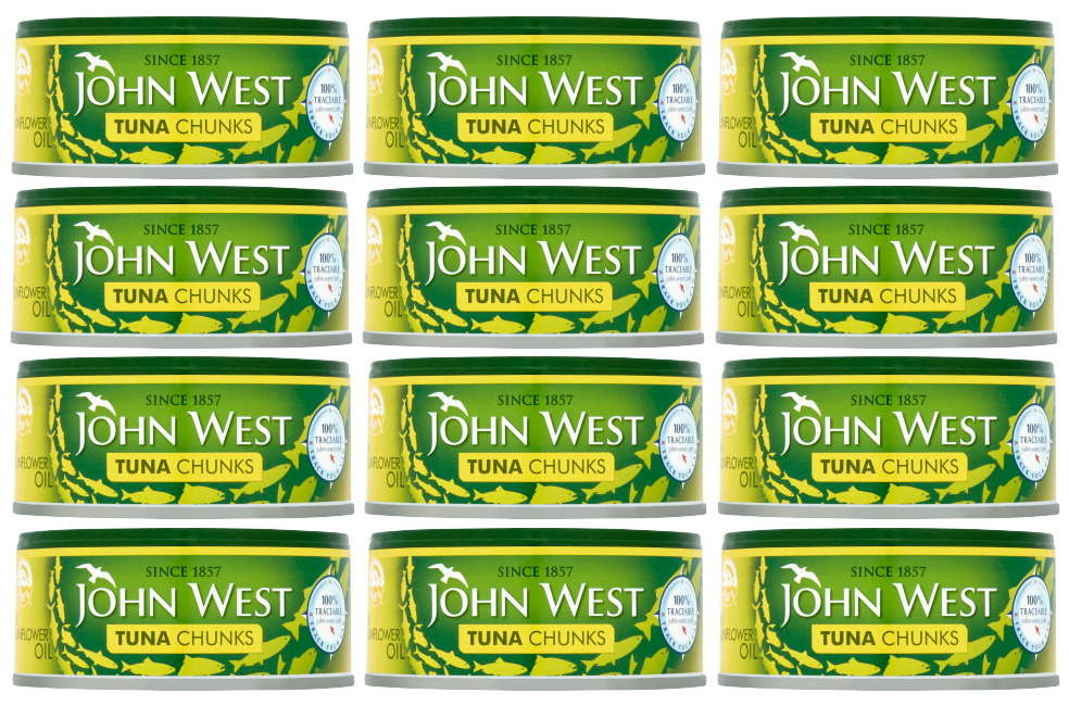12 x John West Tuna Chunks In Oil - 145GR