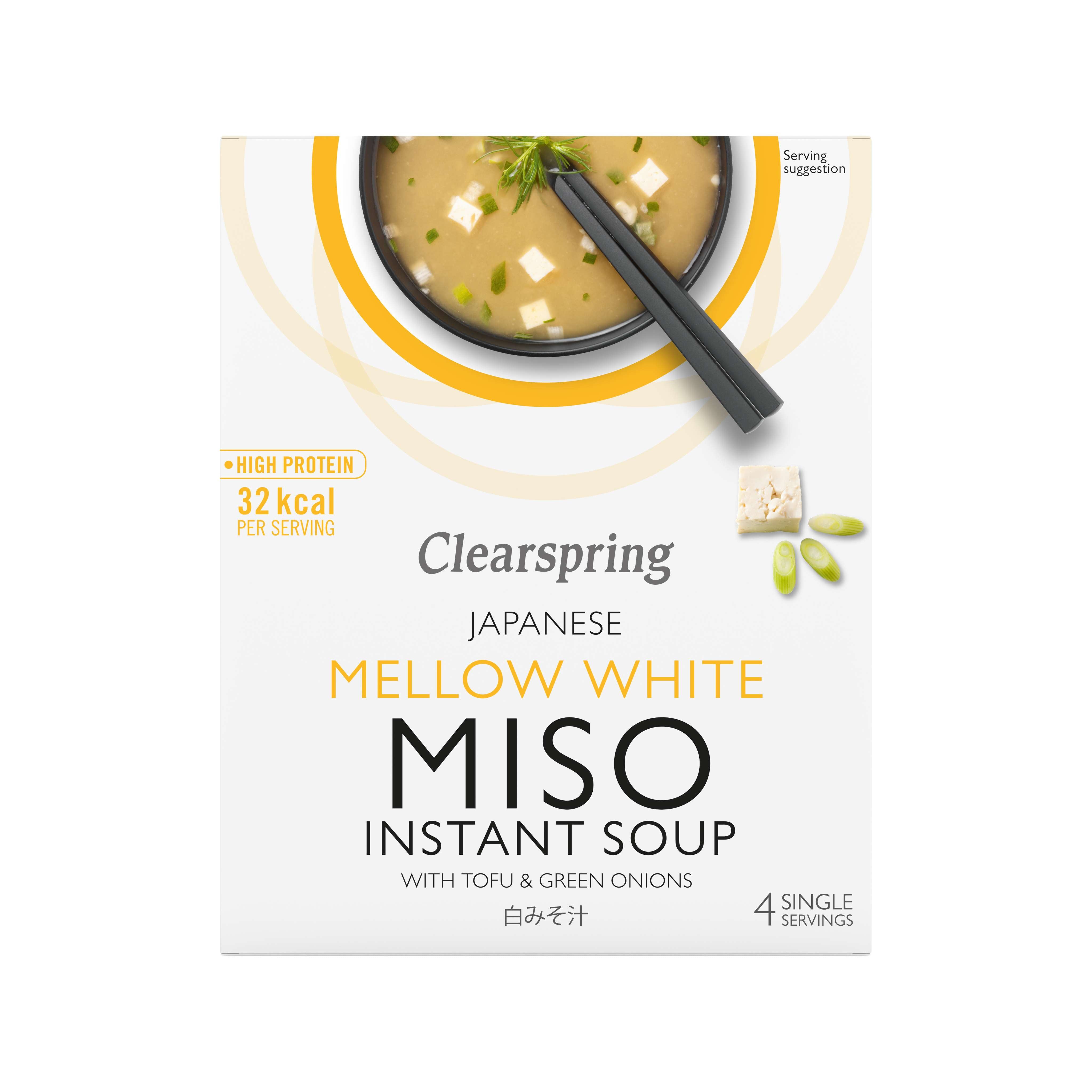 Clearspring Miso Soup - White w Tofu - 4x10g