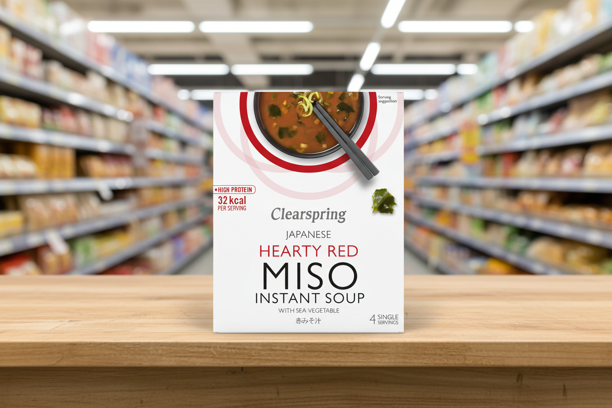 Clearspring Miso Soup - Red w Sea Veg - 4x10g