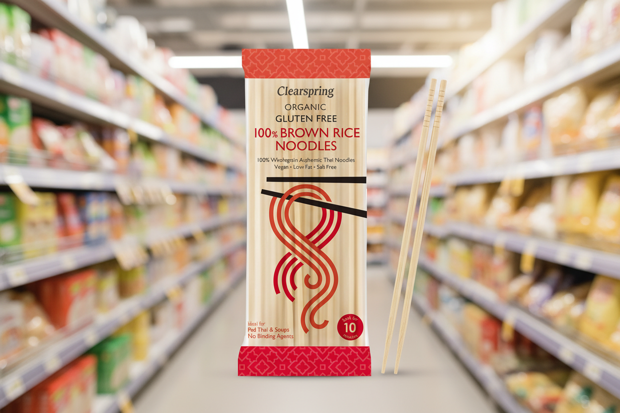 Clearspring Org GF 100% Brown Rice Noodles - 200g