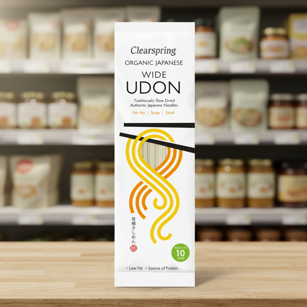 Clearspring Wide Udon Noodles - Organic - 200g