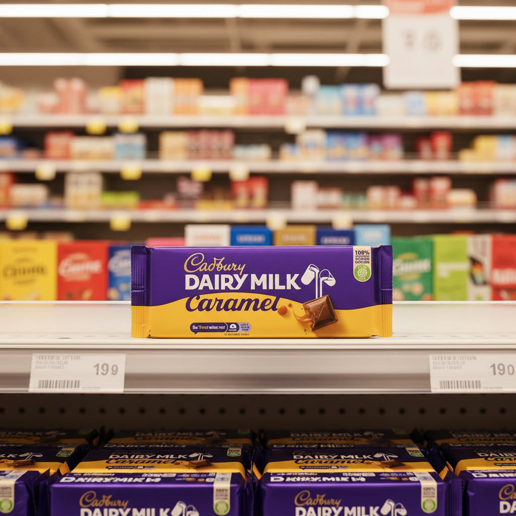 17 X Cadbury Dairy Caramel Large Bar 180GM