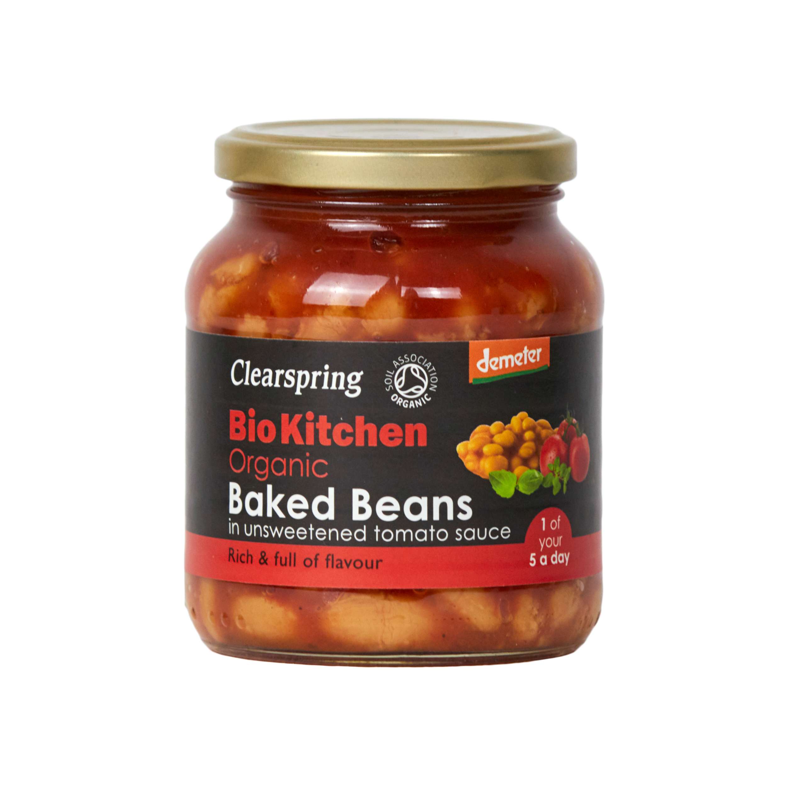 Clearspring Demeter Org Baked Beans Unsweet T/Sauce - 350g