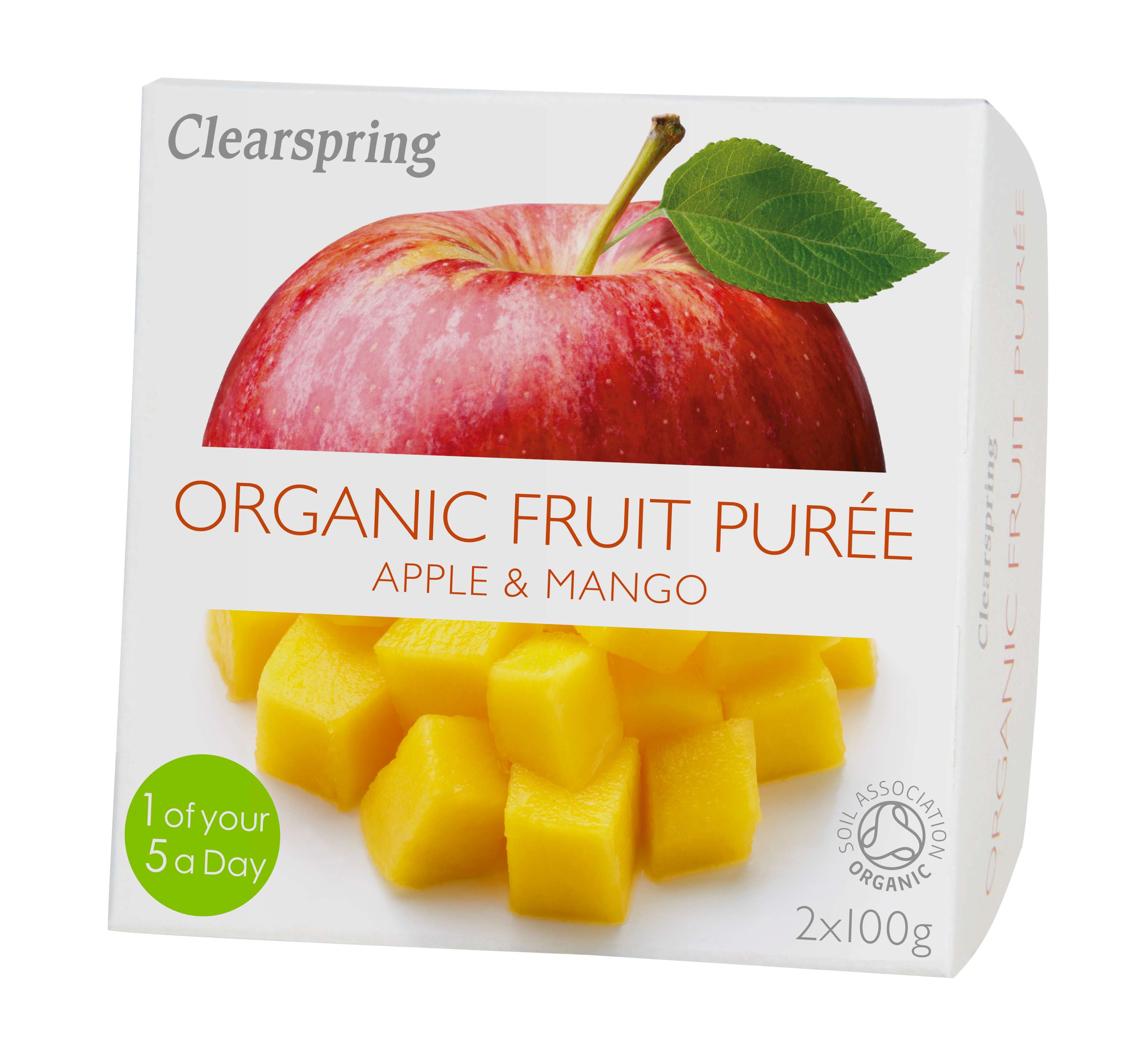 Clearspring Fruit Puree - Apple/Mango Organic - 2x100g