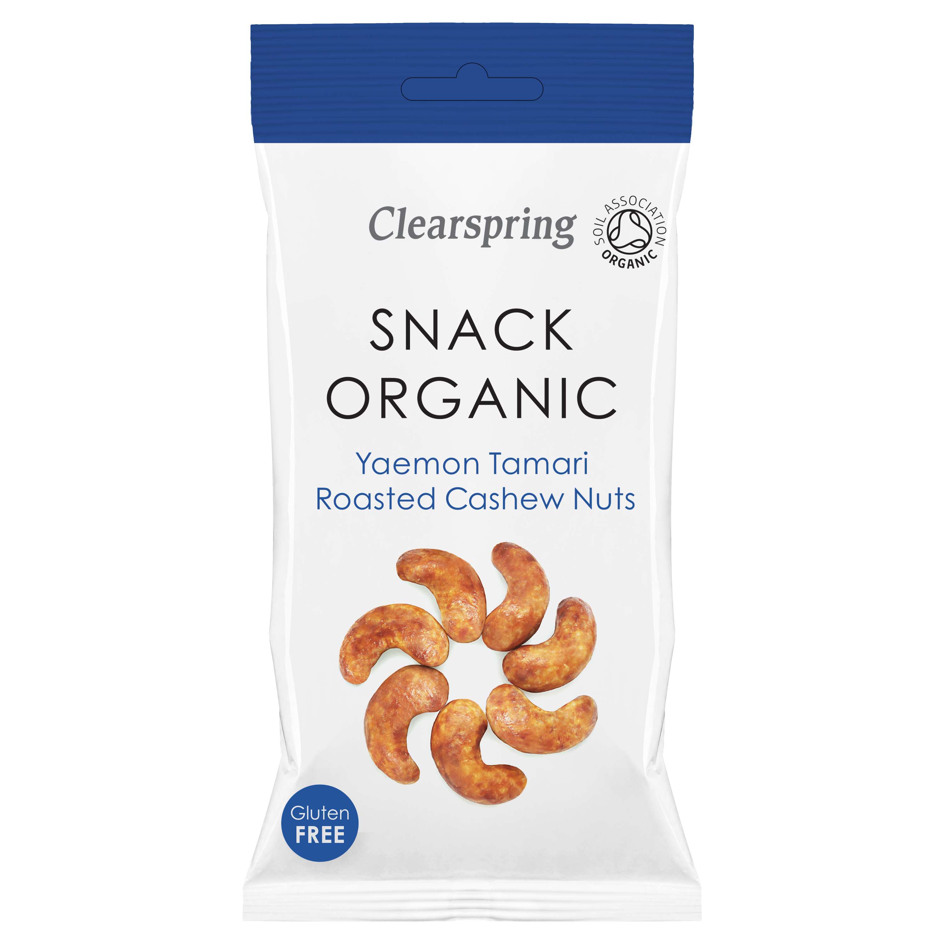 Clearspring Snack Yaemon Tamari Roast Cashew Nuts - 30g
