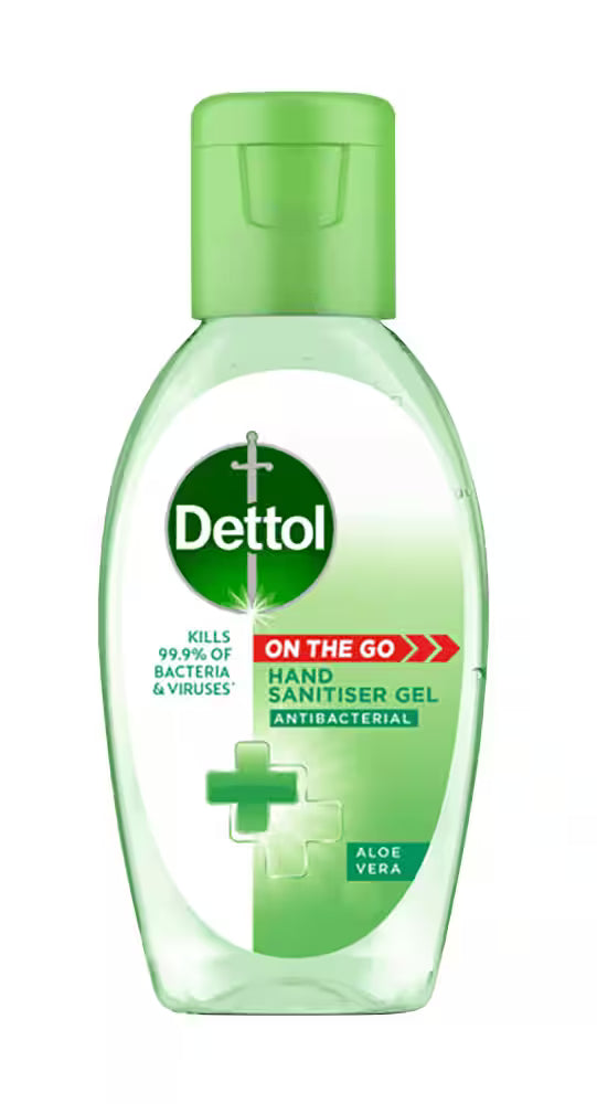 12 X Dettol Hand Sanitiser Gel Aloe Vera - 50Ml