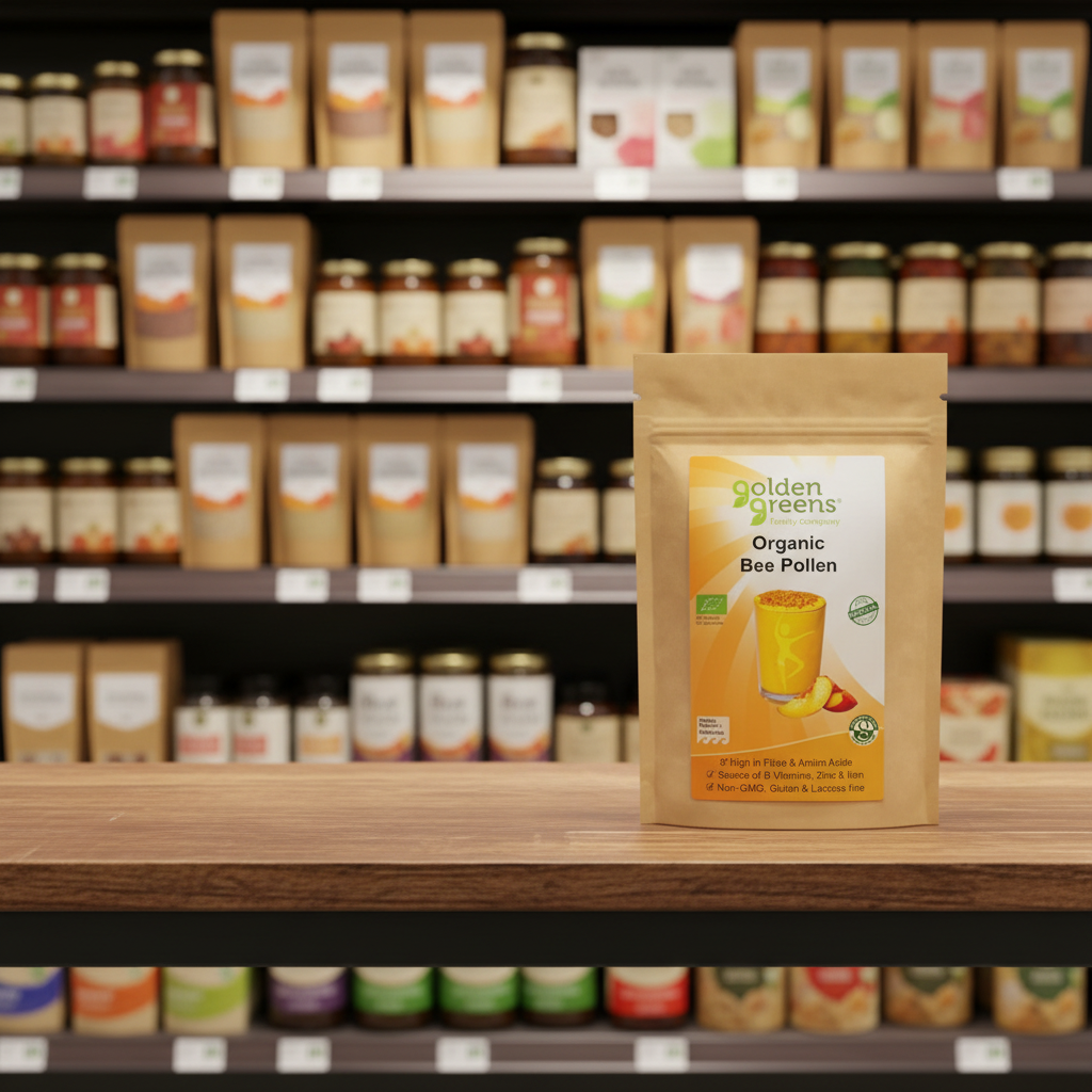 Golden Greens Organic Bee Pollen - 100g