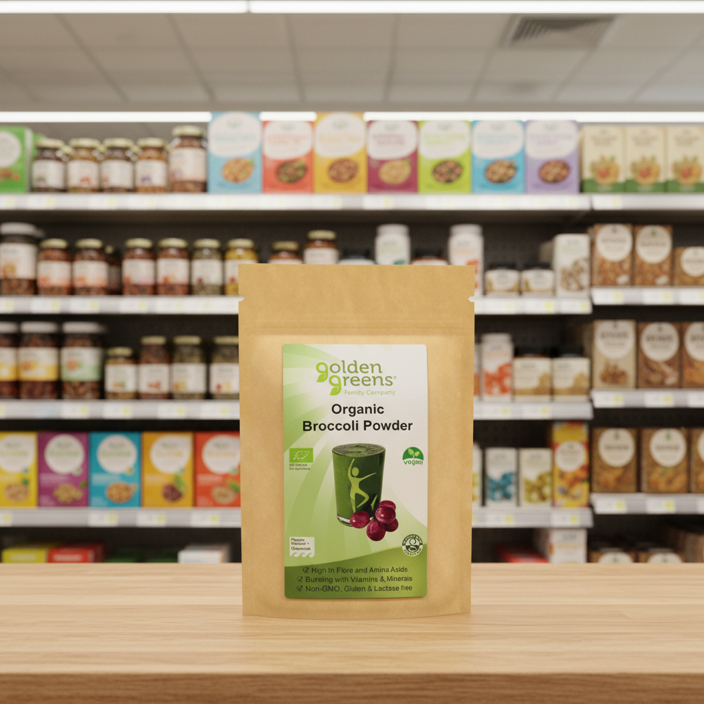 Golden Greens Organic Broccoli Powder - 200g