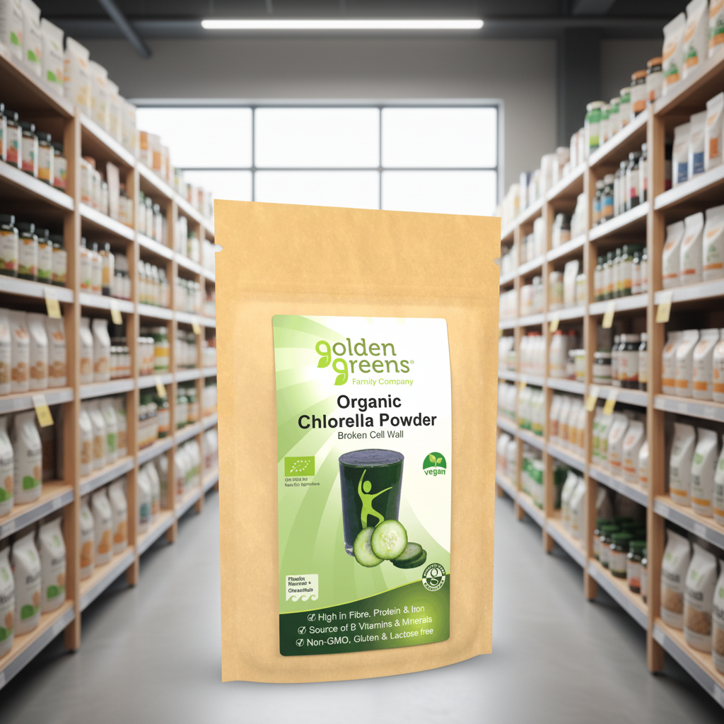 Golden Greens Organic Chlorella Powder - 100g