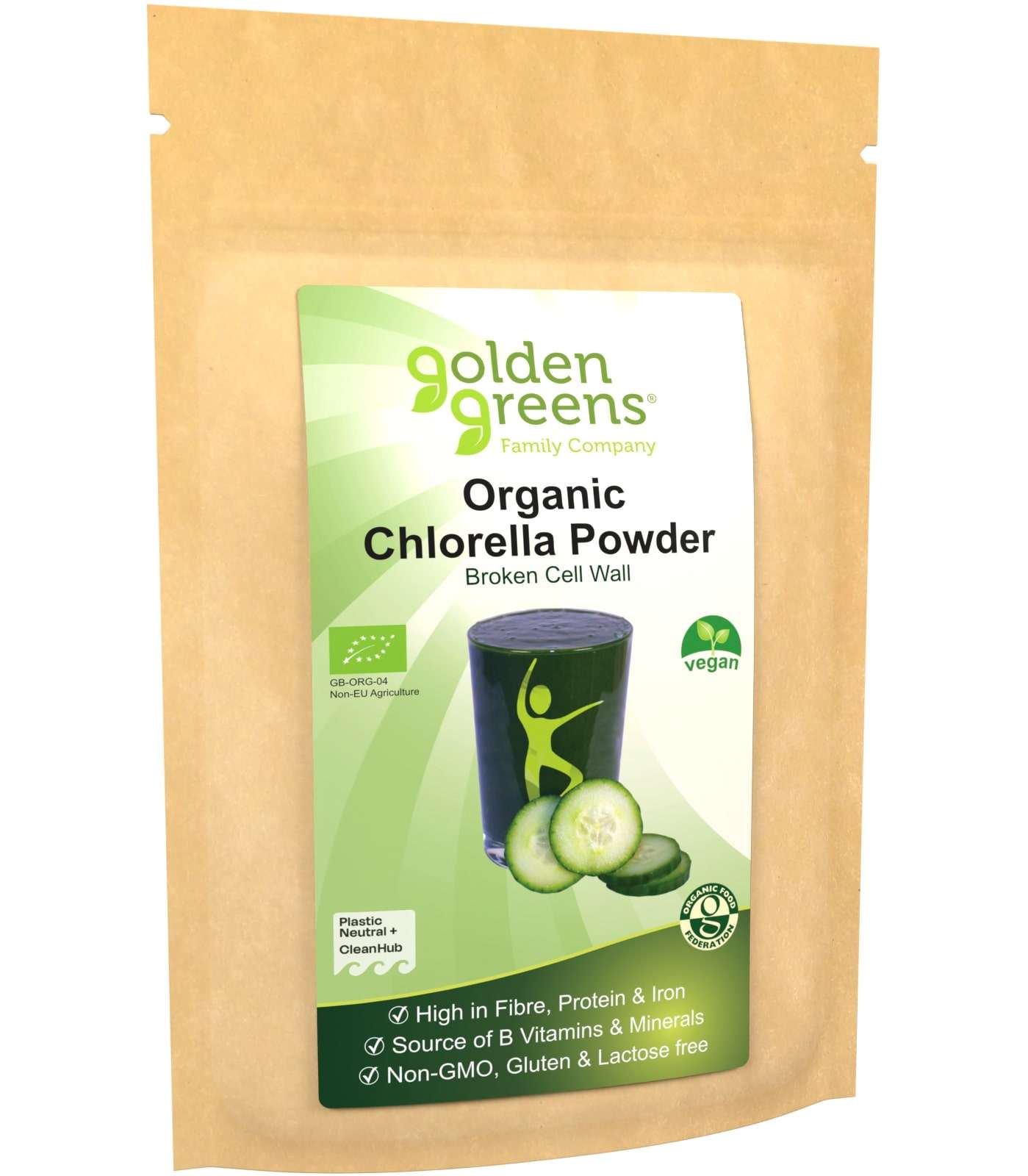 Golden Greens Organic Chlorella Powder - 200g