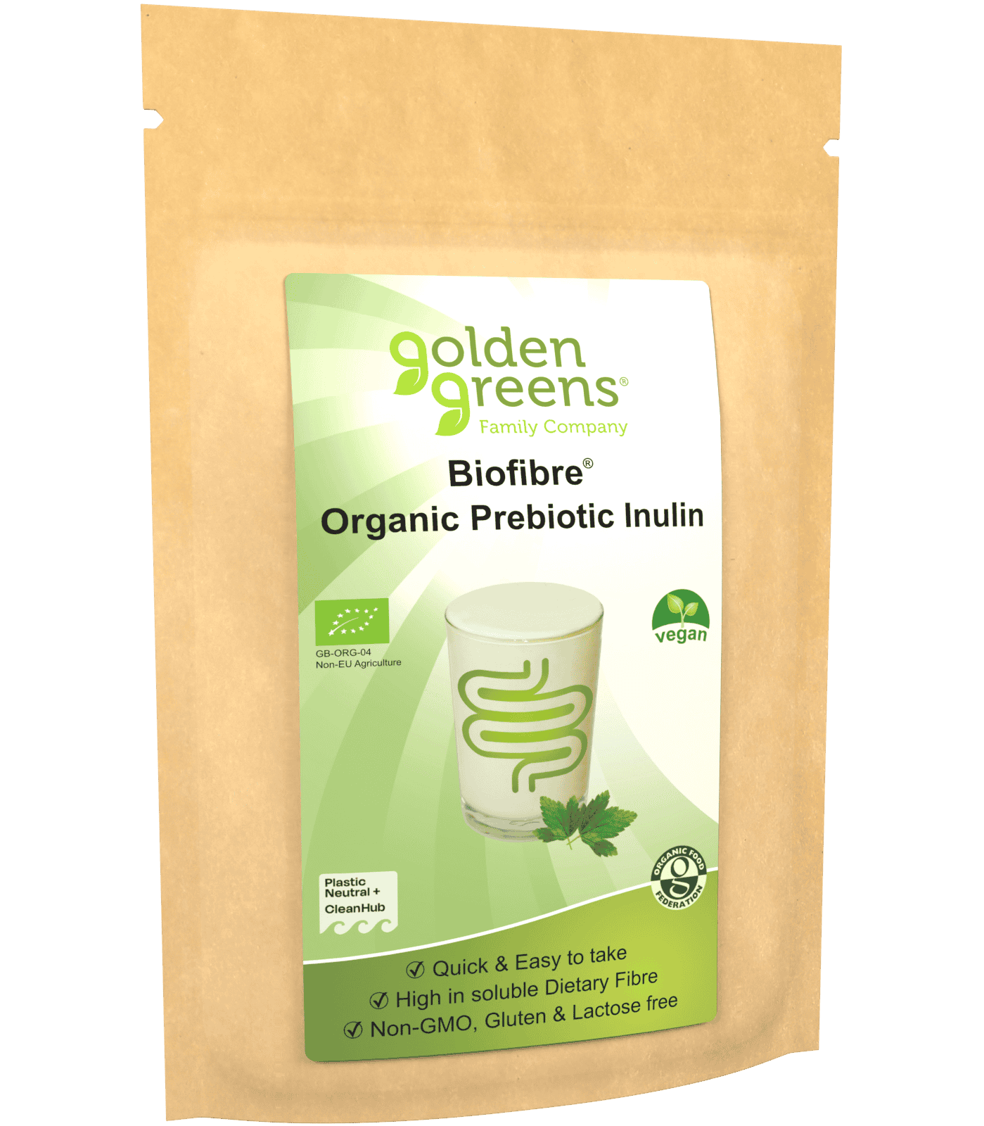 Golden Greens Organic Inulin Powder - 250g