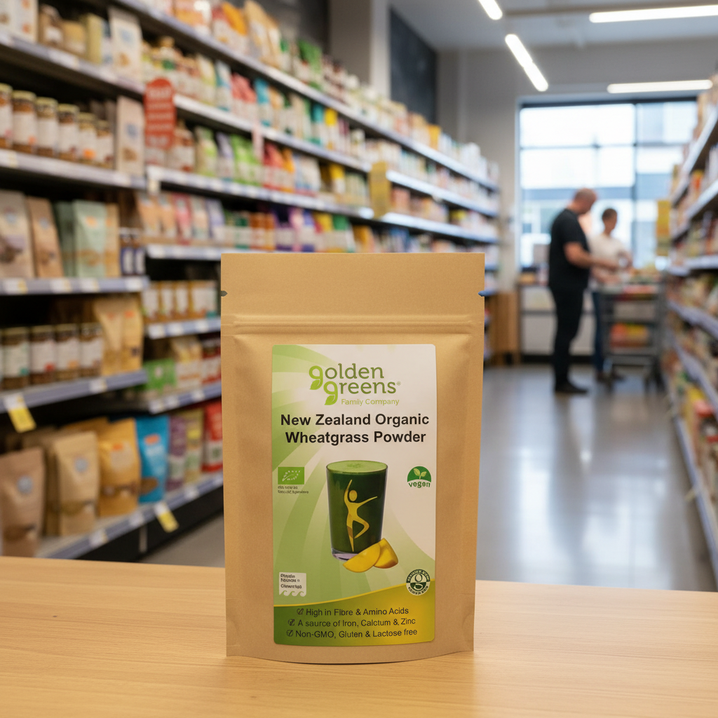 Golden Greens Organic New Zeal Wheat Grass Powder - 200g