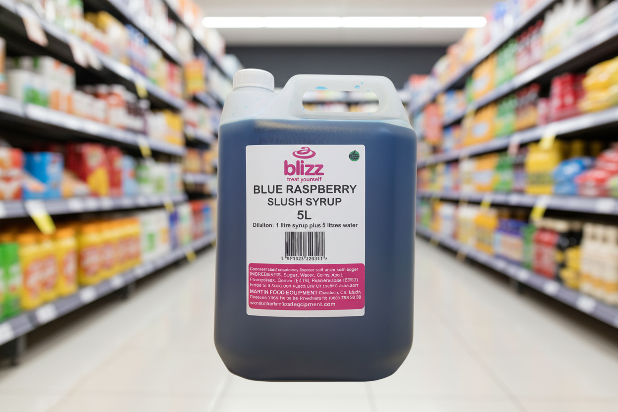 Blizz Blue Raspberry Slush Syrup 5Lt