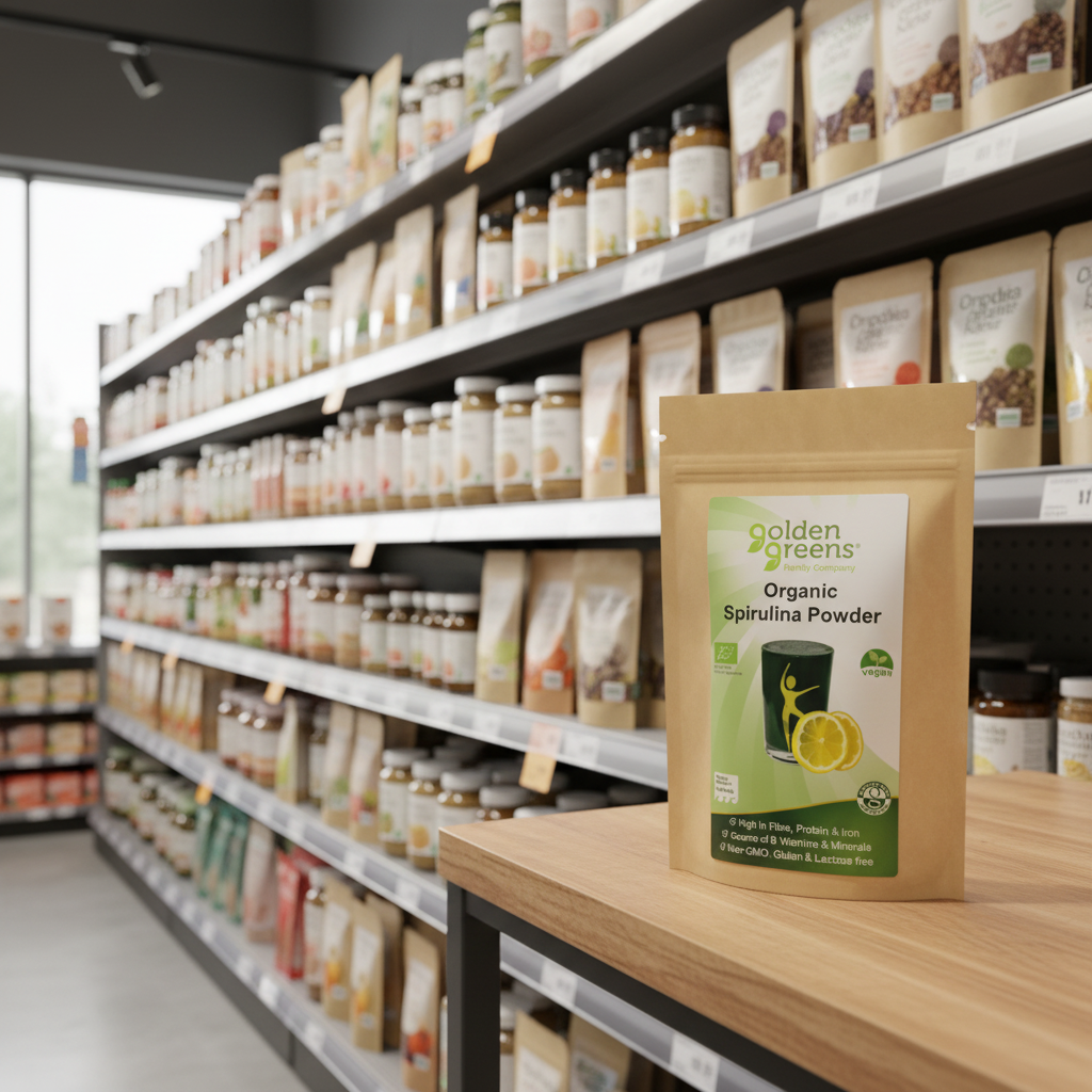 Golden Greens Organic Spirulina Powder - 100g