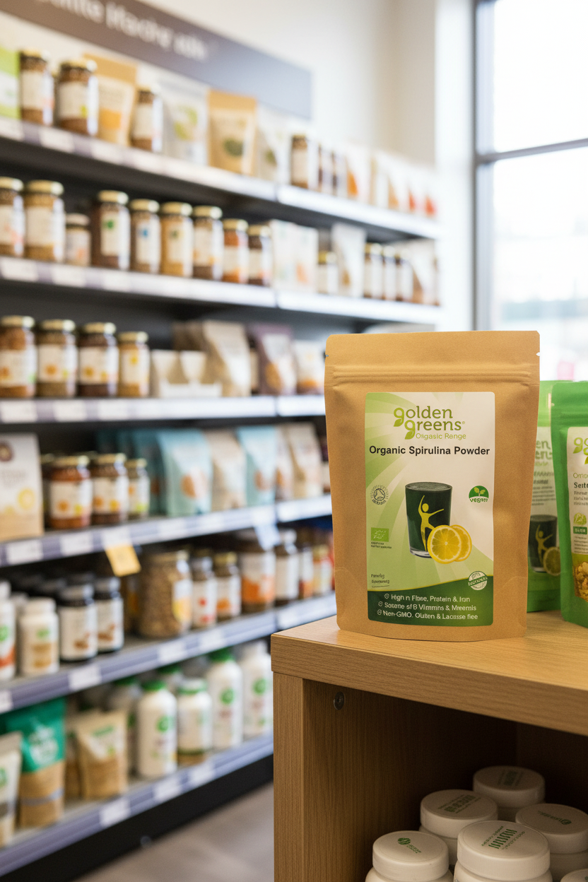 Golden Greens Organic Spirulina Powder Large - 200g