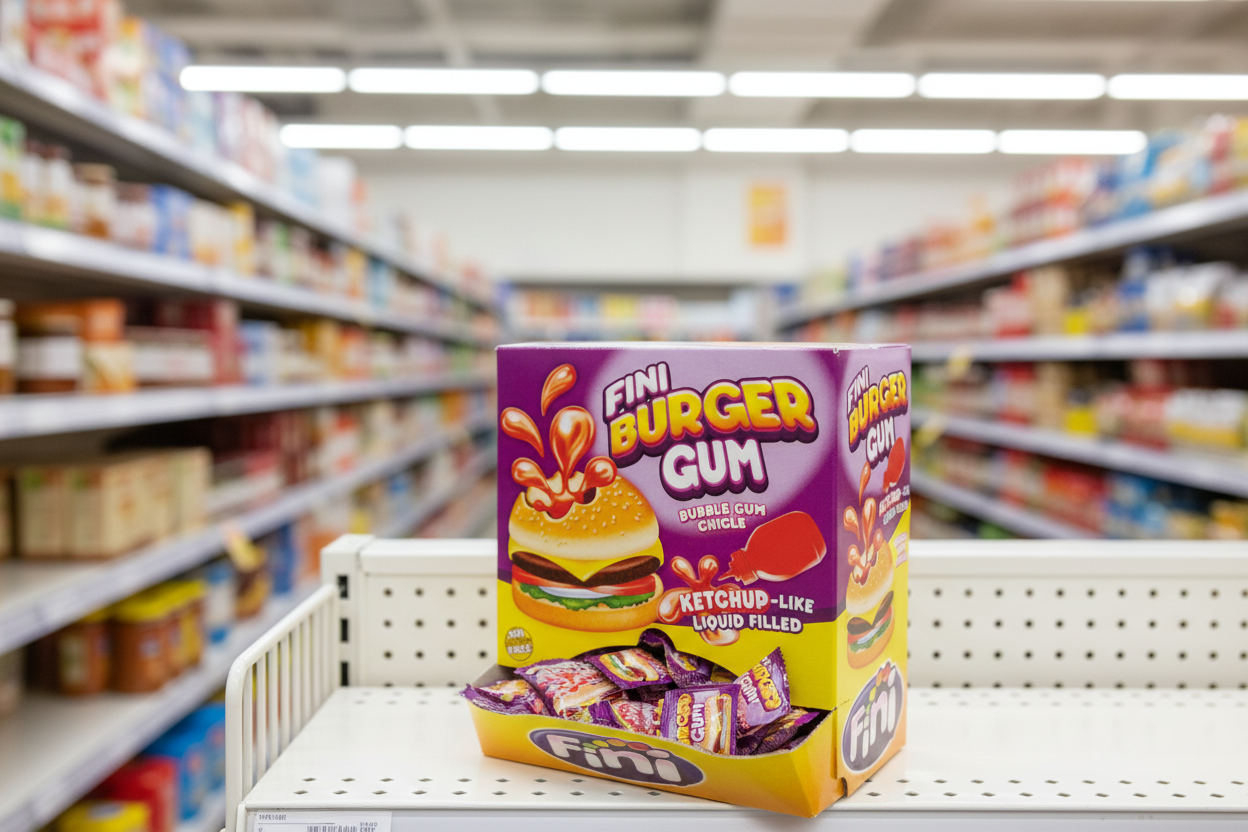 200 x Fini Burger Bubble Gum 20Gm