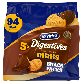 8 x Mcvities Mini Chocolate Digestives - 5X19GM