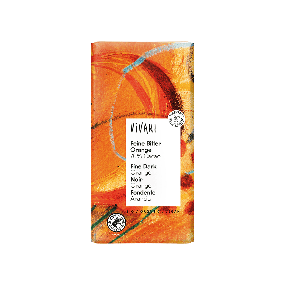 10 x Vivani Dark with Orange Organic - 100g