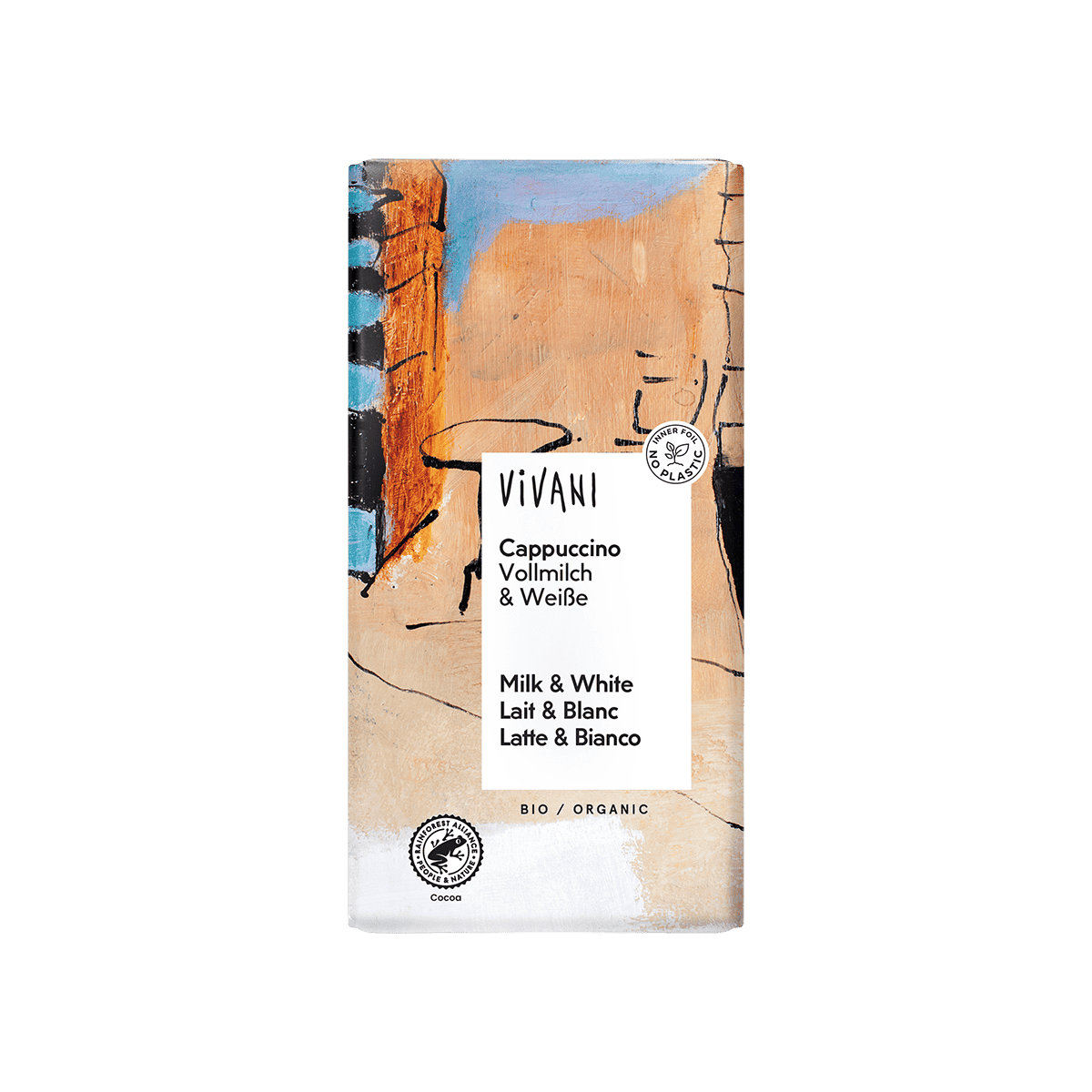 10 x Vivani Cappuccino Chocolate Organic - 100g