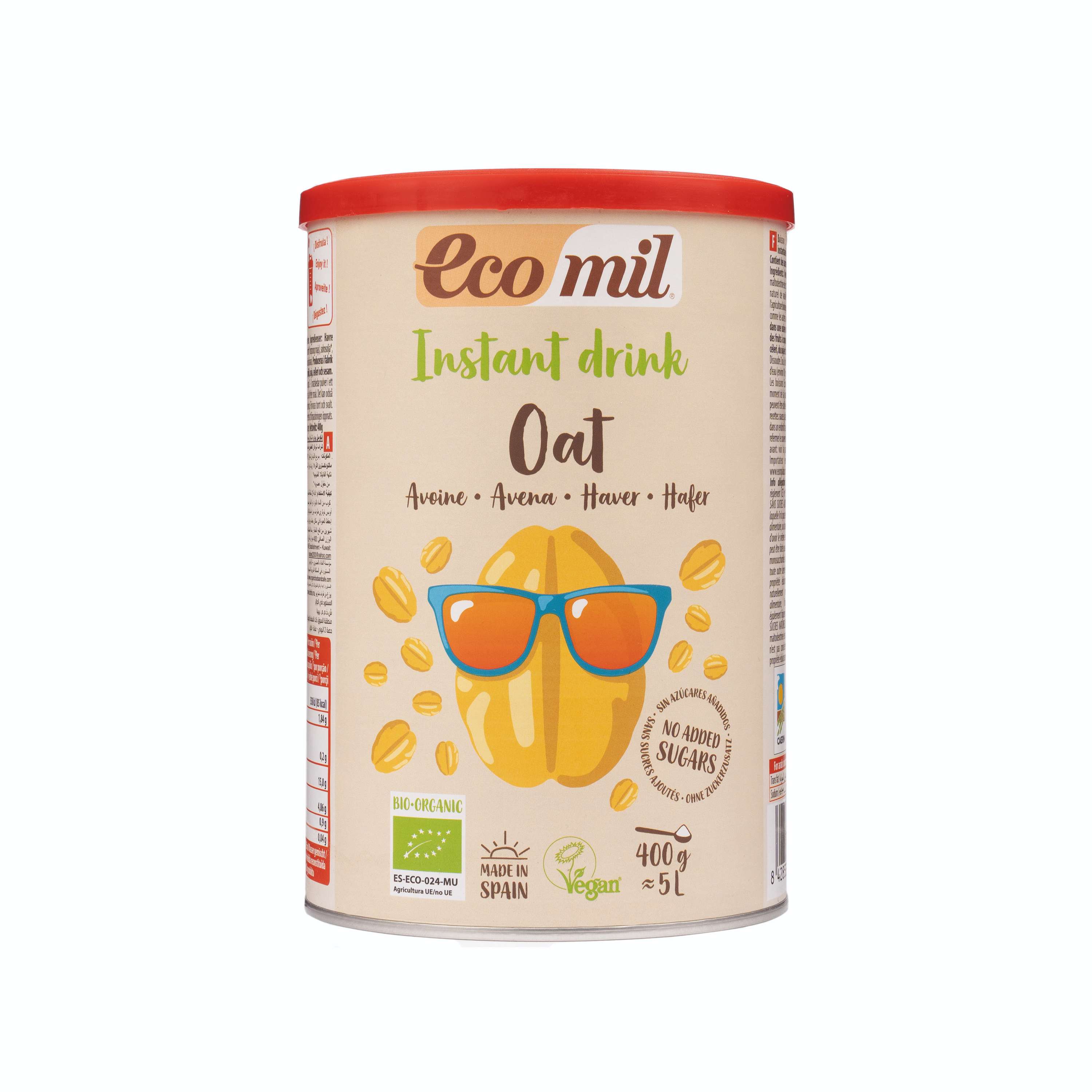 Ecomil Oat drink no added sugars Instant Bio - 400g