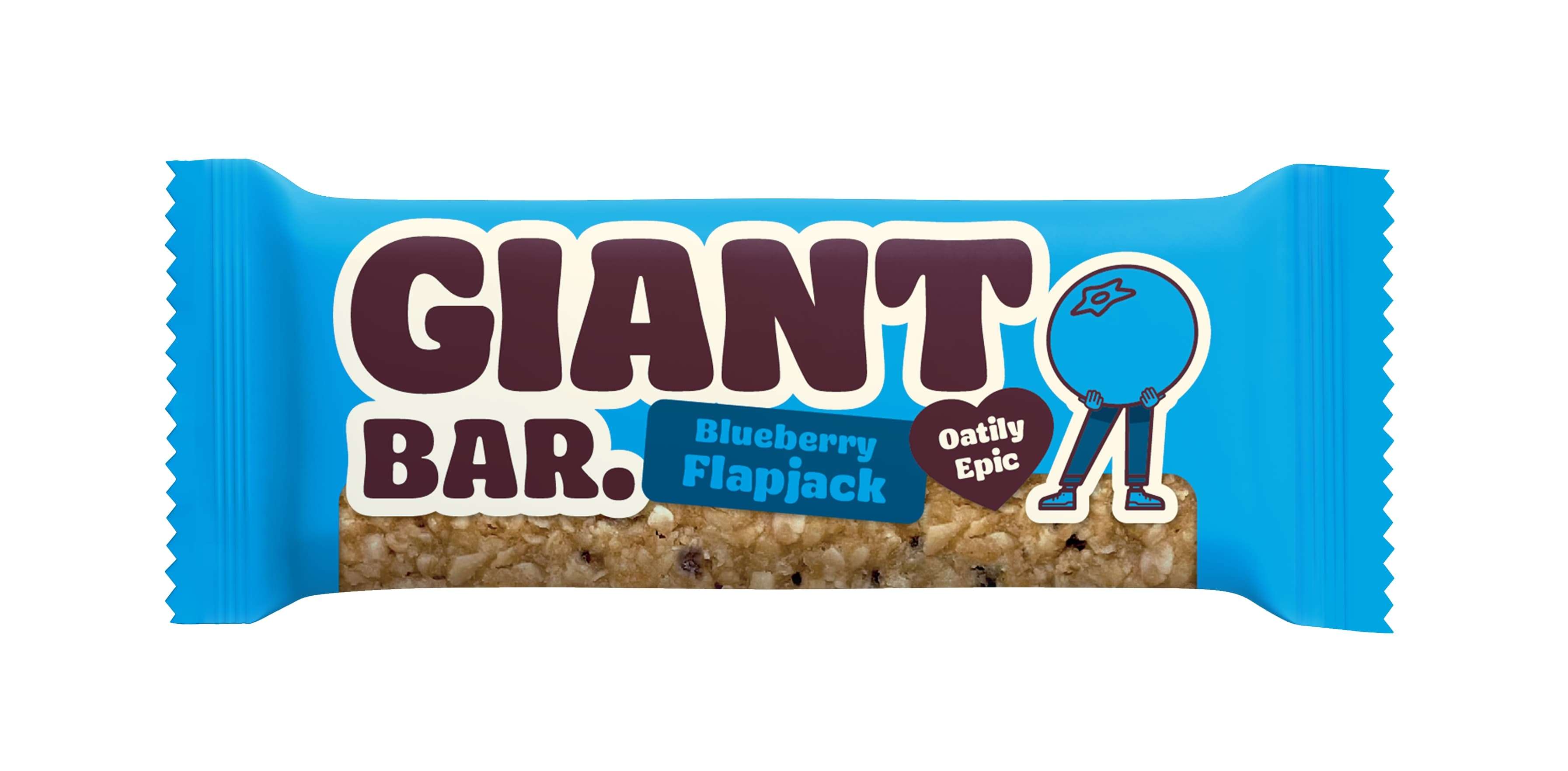20 x Ma Baker Giant BarBlueberry Flapjack - 90g