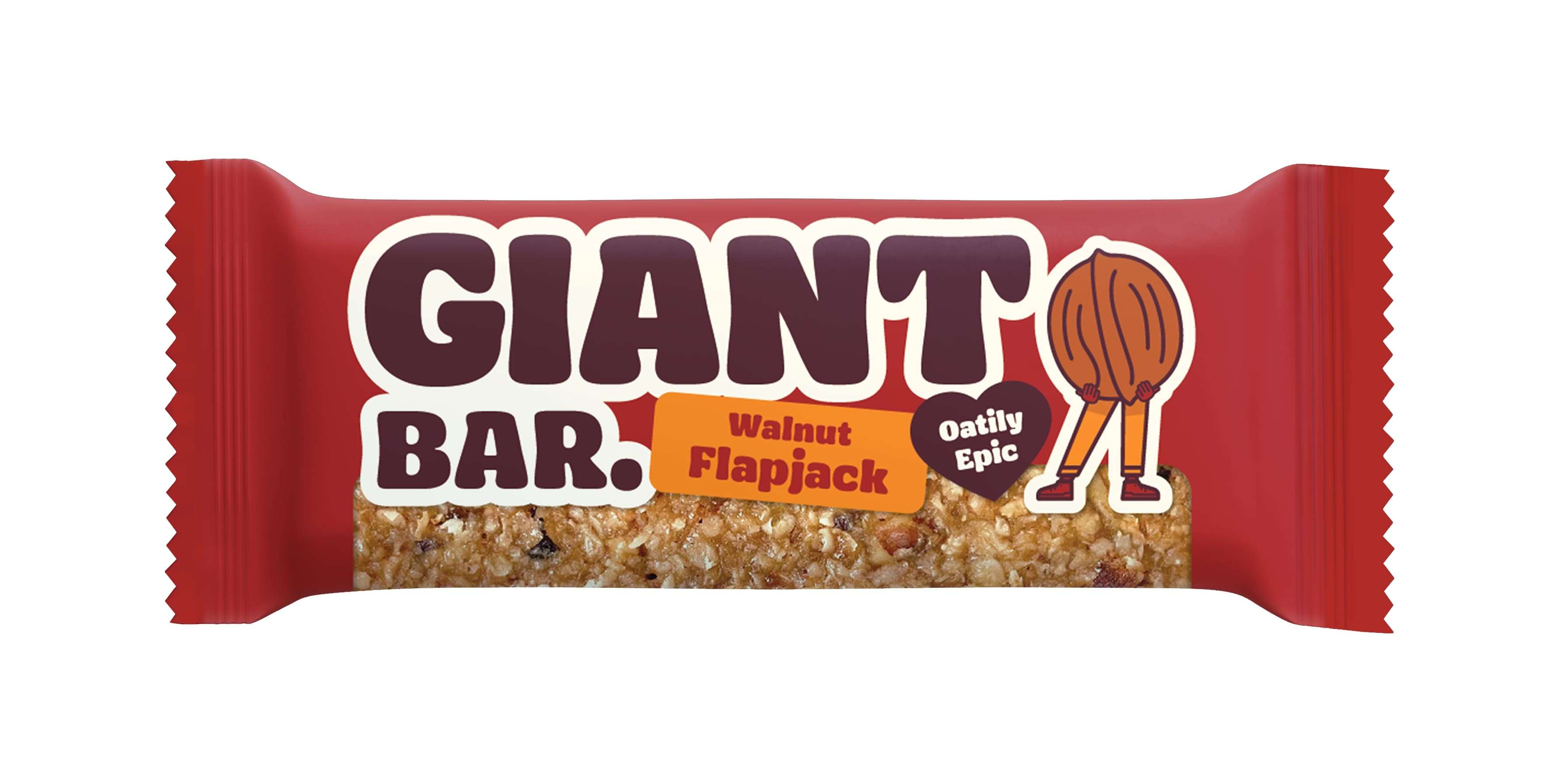 20 x Ma Baker Giant Bar Walnut Flapjack - 90g