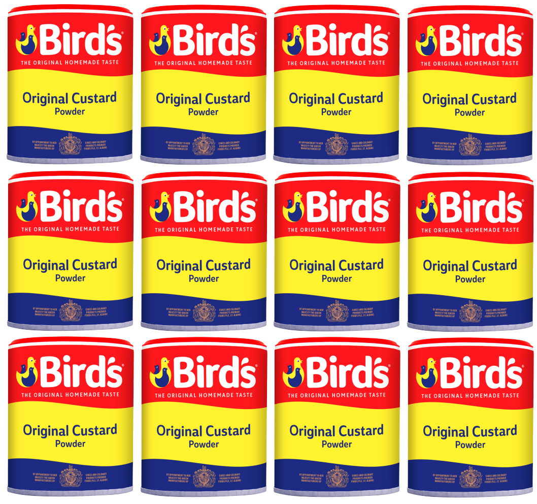 12 x Birds Trad Custard Powder Pb - 250Gm