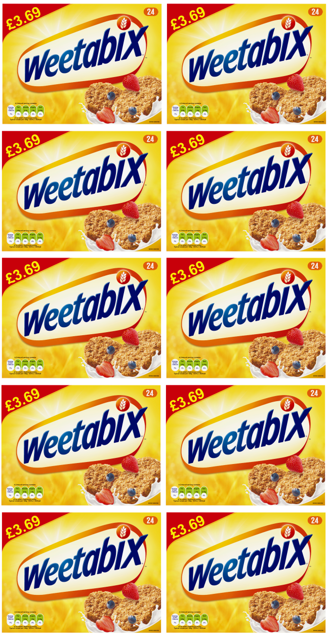 Weetabix Original Cereal - 24 Pack (Single Box, 24 Biscuits)