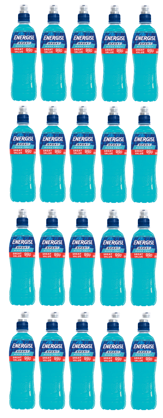 20 x Energise Sport Mixed Fruit - 500MLS