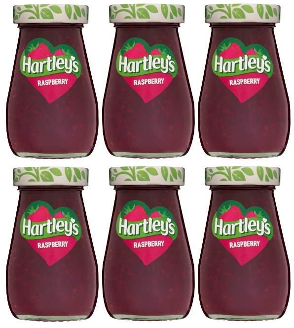 6 x Hartleys Best Raspberry Jam - 340G