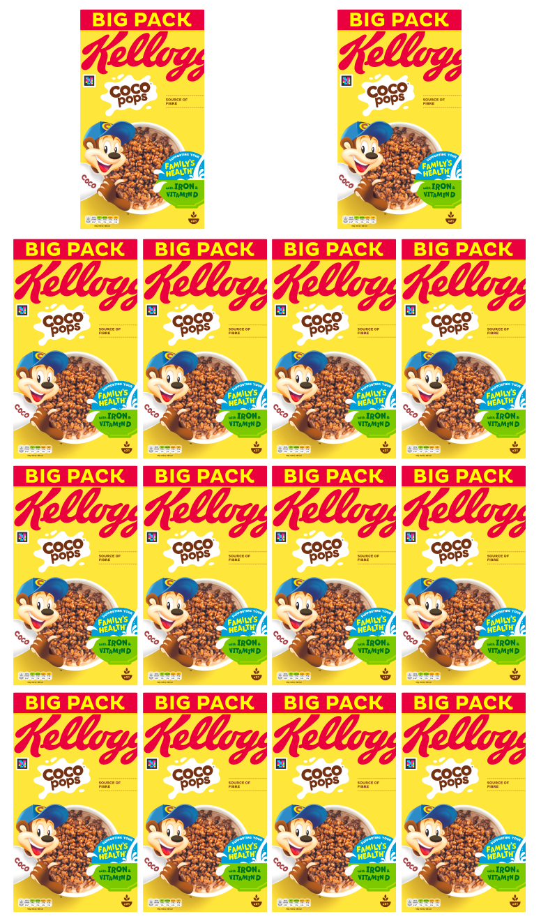 14 x Kelloggs Coco Pops 650g