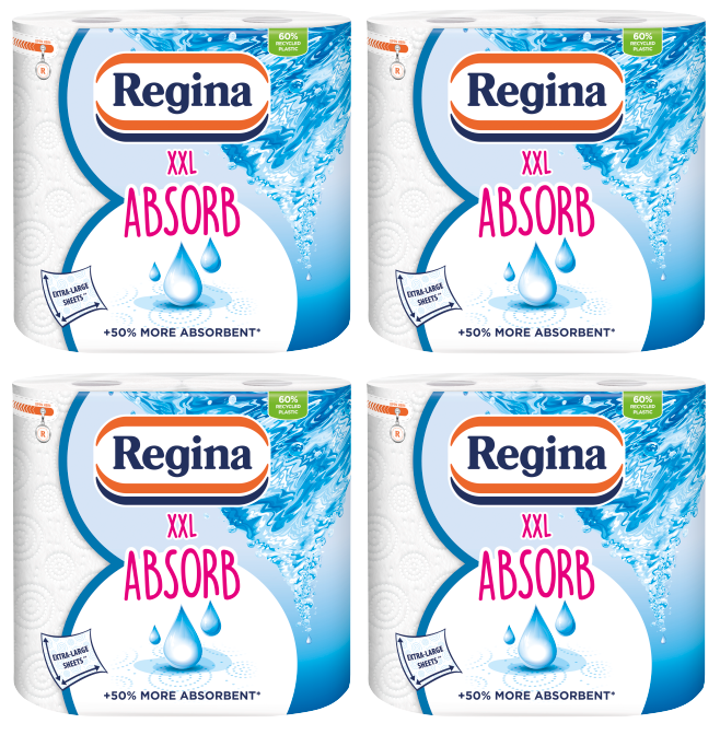 4 x Regina Xxl Absorb - 2 ROLL