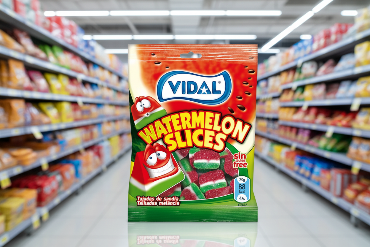 14 x Vidal Watermelon Slices Bag 100Gm