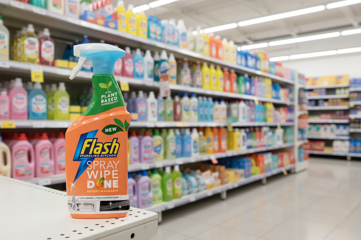 10 x Flash Spray Wipe Done Mandarin - 800ML