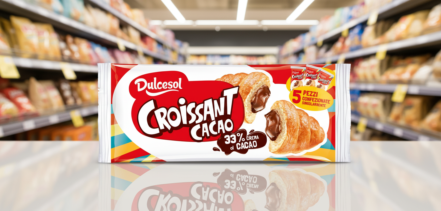 9 x Dulcesol Croissants Choc Filled 5 Pack - 225Gm