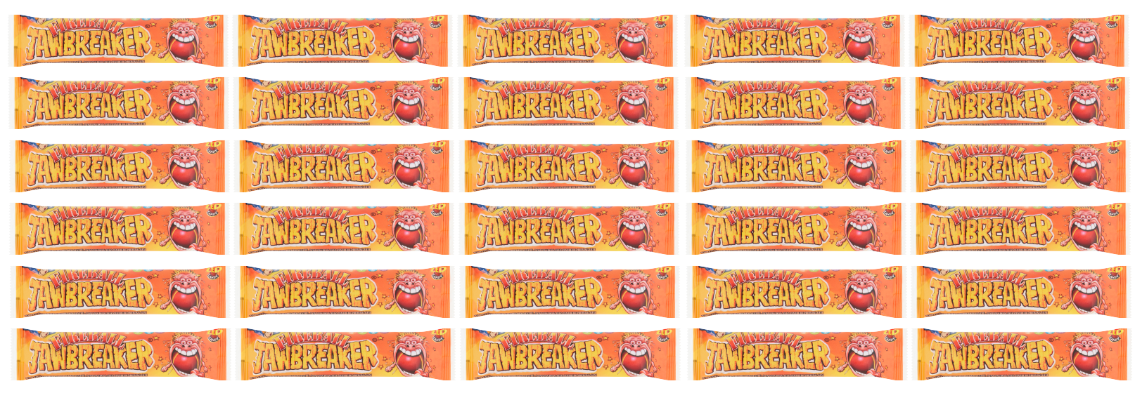 30 x Zed Jaw Breaker Fireball (4 packs)